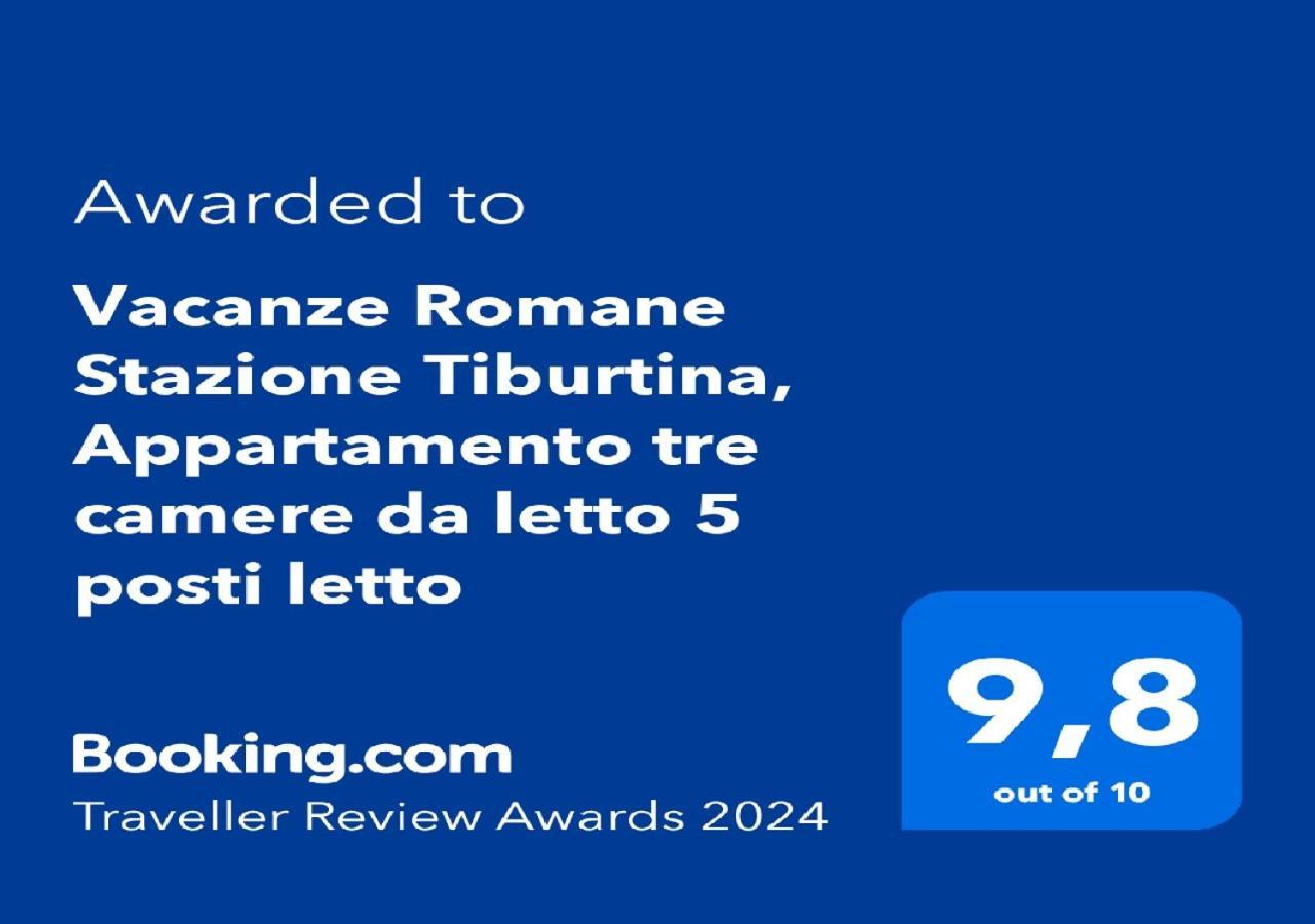 "Vacanze Romane" Stazione Tiburtina, Appartamento Tre Camere Da Letto 5 Posti Letto Екстериор снимка